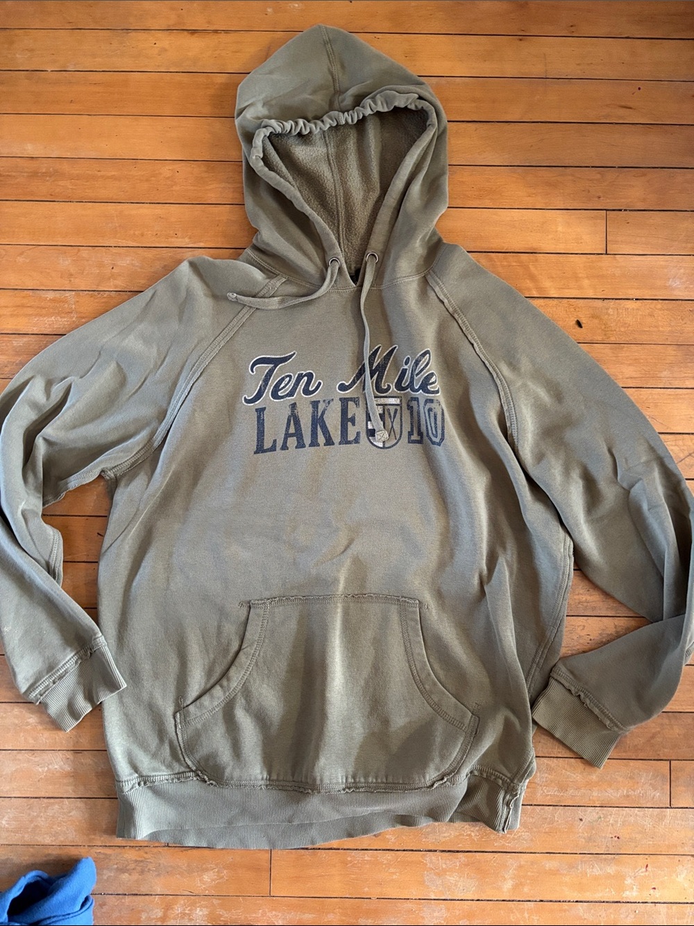 EUC Men's Olive Green Ten Mile Lake Pullover Hoodie